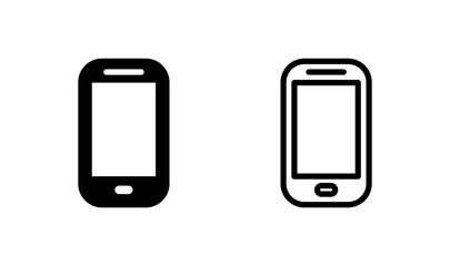 Phone icon logo design. Call sign and symbol. telephone symbol
