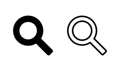 Search icon logo design. search magnifying glass sign and symbol