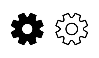 Setting icon logo design. Cog sign and symbol. Gear Sign