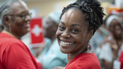 Community Health Clinic Event: Warm Smiles, Embraces, and Volunteers Providing Free HIV Testing and Resources
