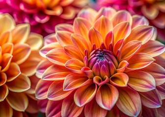 Obraz premium Vibrant Flower Petals Close-Up: Colorful Texture & Detail Stock Photo