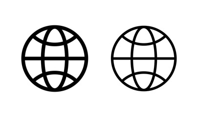 Web icon logo design. go to web sign and symbol. web click icon. Global search icon