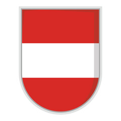 Austrian national flag Shield Badge