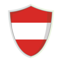Austrian national flag Shield Badge