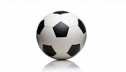Naklejka premium soccer ball football on white background full depth of field