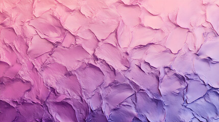 Fototapeta premium un fondo pintado con textura de pinceladas o brochazos de pintura acrilica o al oleo de colores morado a rosa degradado textura realzada y tugosa