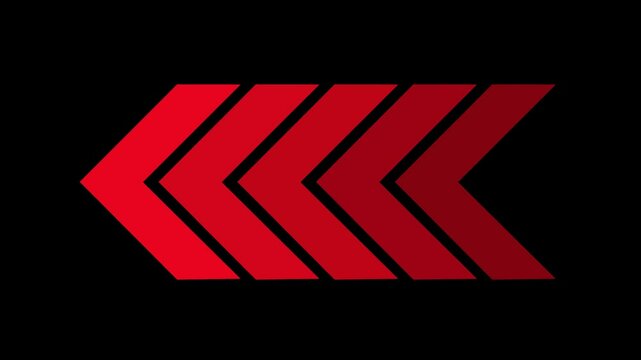 Arrow icon concept animation, arrows sign right to left animation concept, arrow loop animation left direction concept, arrow loading icon animation