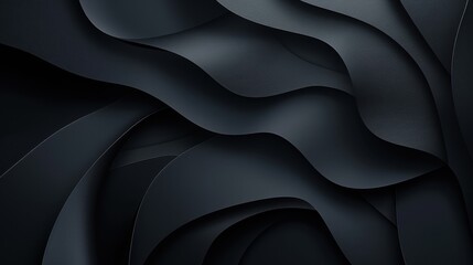 Obraz premium Abstract Black Wave Background Texture