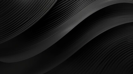 Abstract Black Wave Background Texture
