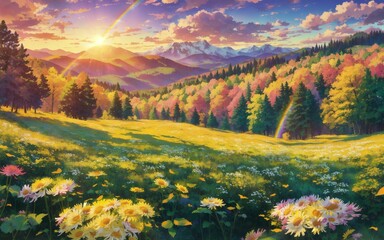 autumn in the mountains