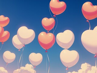 background with balloons