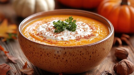 creamy pumpkin soup