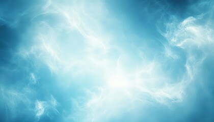 Abstract Blue Sky Cloudscape Background