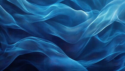 Fototapeta premium Abstract Blue Waves Background Texture