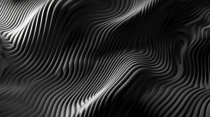 Abstract Dark Gray Wavy Lines Background Texture