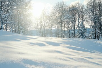 Obraz premium Slope on the skiing resort.