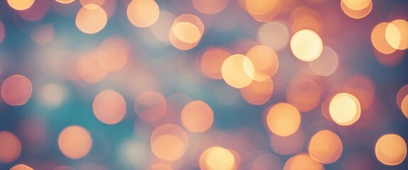Obraz premium Bokeh light pattern creating a soft and dreamy background for various design projects and visual content.