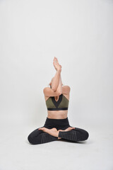 frau, yoga, fitnes, aufgaben, körper, sport, schönheit, gesundheit, leute, pose, gesund, person,...