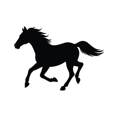 silhouette of a horse