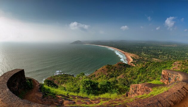 Panoramic View from Chapora Fort