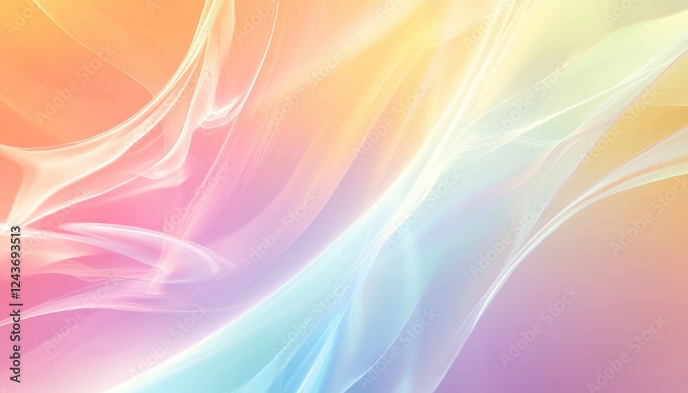 Poster abstract pastel wave background with soft glowing texture