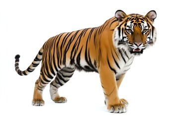 Obraz premium South China Tiger isolated on white background 