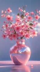 A luxurious bouquet of pastel flowers arranged in a stylish pink gift box. Ideal for gifting, celebrations, and floral arrangements.