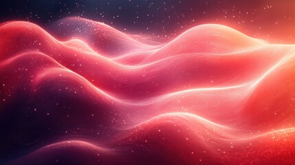 Obraz premium vibrant red abstract background smooth wave patterns soft light texture modern design