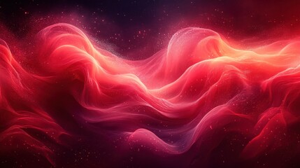 Obraz premium Abstract Red Wave Pattern Background Smooth Light Texture Design Illustration Graphic Resource Copy Space
