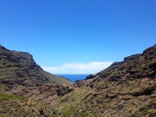 mountains by the ocean
