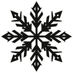 silhouette vector of snowflake