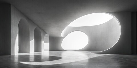 Abstract Monochrome Polygonal Shapes Intertwined Symmetrical Pattern Background Wallpaper