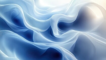 Obraz premium Futuristic Abstract Blue and White Digital Art Background Design for Modern Business Presentation