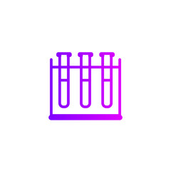 test tube rack gradient icon