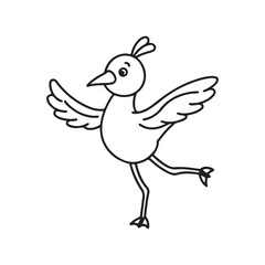 dancing bird