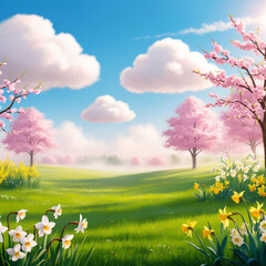 Spring day scenery봄날의 풍경 Generative AI
