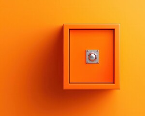 Minimalist safe deposit box with digital security elements