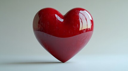 A simple red heart on a plain white background. Ideal for love, Valentine’s Day, and romance-themed designs.
