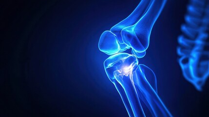 X-ray showing advanced osteoarthritis in a cartilaginous joint