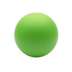 Bright Green Sphere with Smooth Texture and Minimalist Design