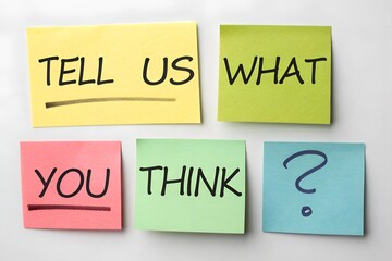 Sticky Notes Requesting Feedback