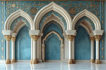 Obraz premium Ornate Islamic Architecture Interior Design