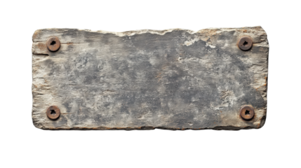 Weathered wooden signboard outdoors rustic nature scene isolated on transparent background