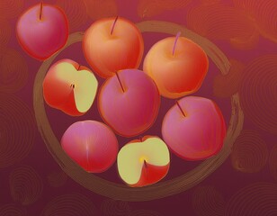 Hintergrund &Auml;pfel