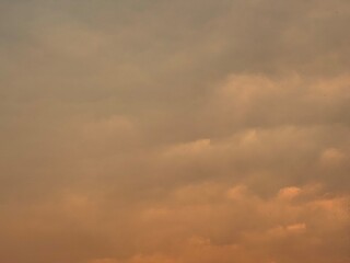 beautiful gradient sky evening background after sunset with clouds