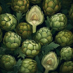 Obraz premium Hintergrund Artischocke