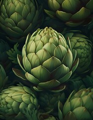 Fototapeta premium Hintergrund Artischocke