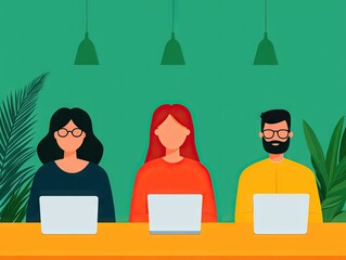 Collaborative work session office space digital meeting modern environment engaging viewpoint team dynamics