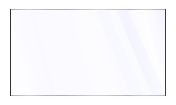 Realistic Acrylic Glass Board PNG. Shiny and Isolated Design.
