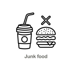 Junk Food icon. Monochrome sign from diet collection. Creative Junk Food icon illustration for web design, infographics and more